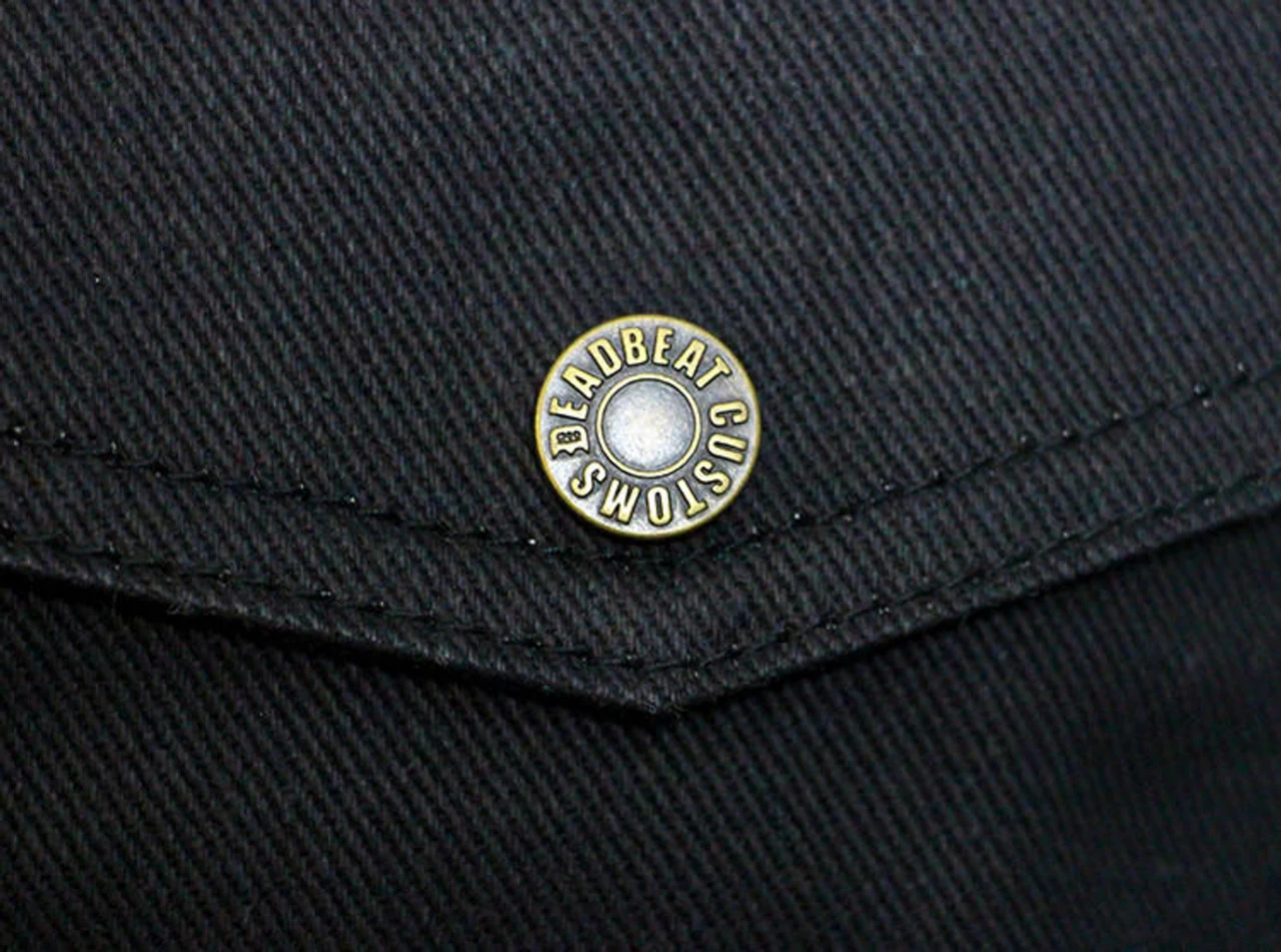 Deadbeat Customs 14 Oz. Signature Denim Vest - Collar 10 Deadbeat Customs 14 Oz. Signature Denim Vest - Collar - Image 8