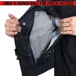 Deadbeat Customs 14 Oz. Signature Denim Vest - Collarless 18 Deadbeat Customs 14 Oz. Signature Denim Vest - Collarless -Bell Helmets Store deadbeat customs 14 oz signature denim vest collarless 05556.1697659103