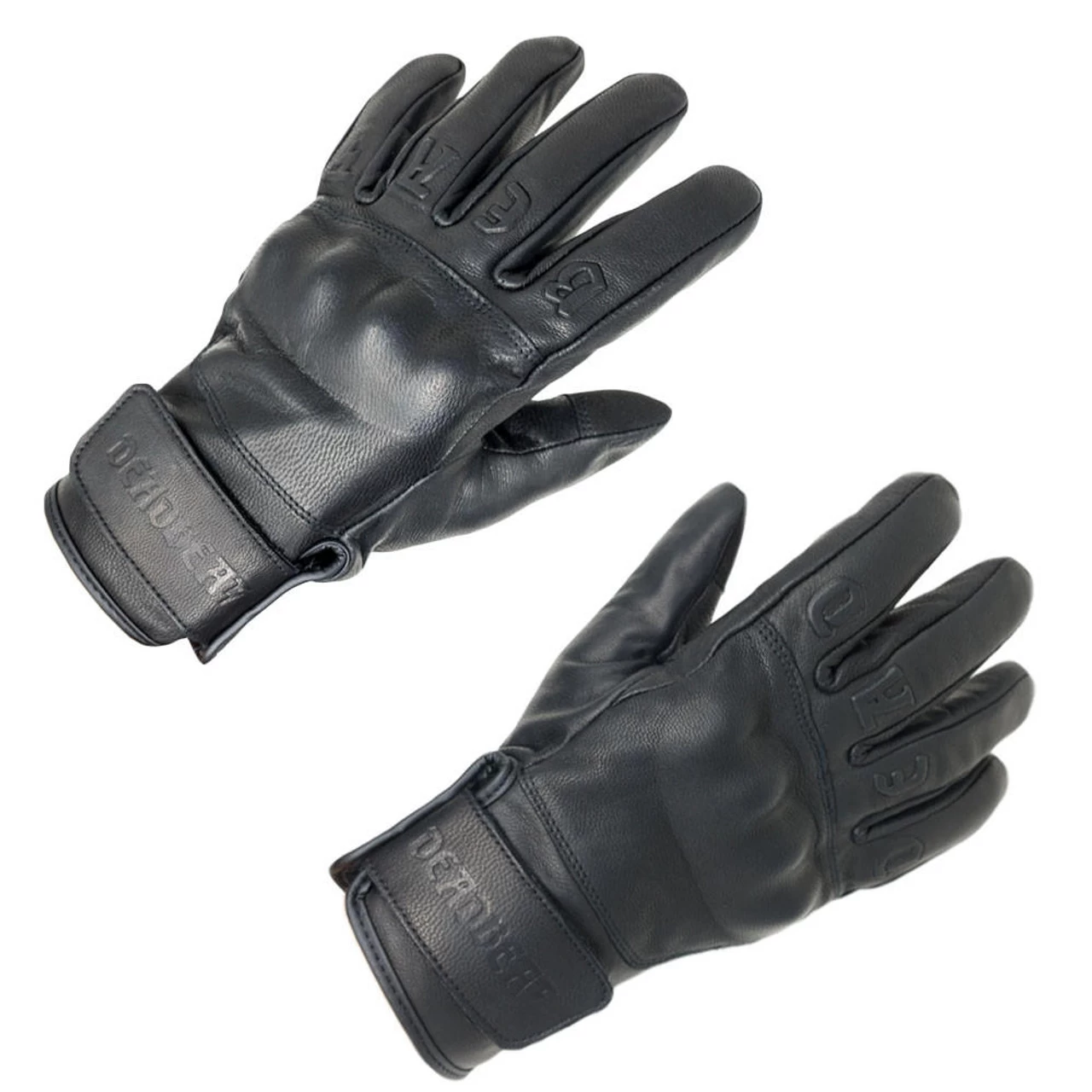 Deadbeat Customs - Brawler Leather Gloves - Black 3 Deadbeat Customs - Brawler Leather Gloves - Black