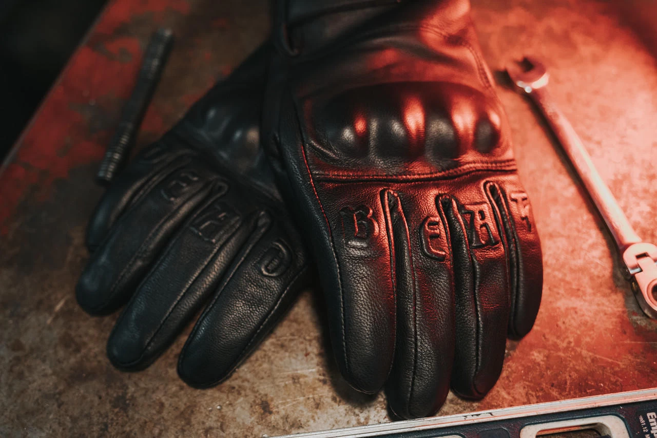 Deadbeat Customs - Brawler Leather Gloves - Black 9 Deadbeat Customs - Brawler Leather Gloves - Black - Image 7