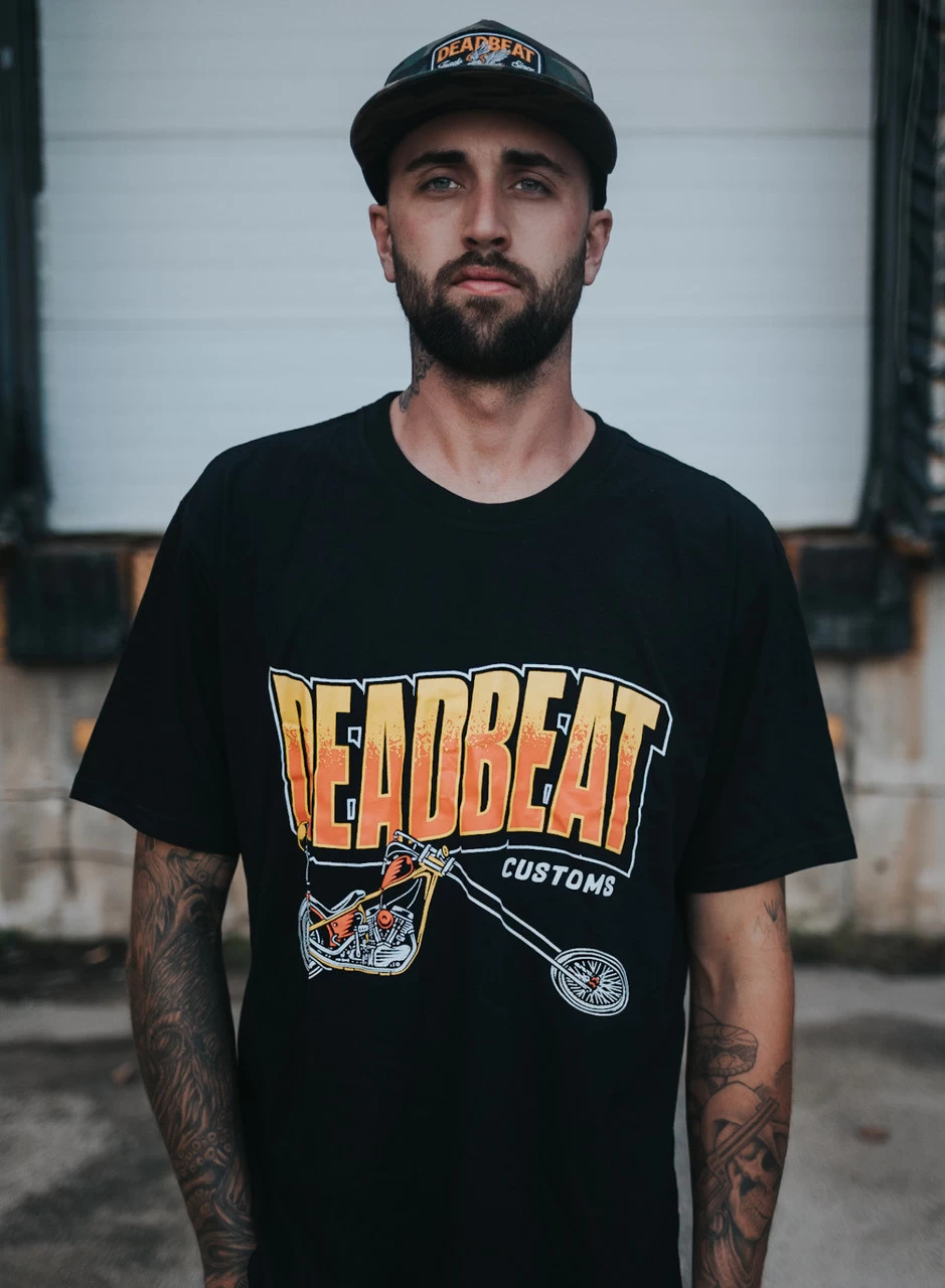 Deadbeat Customs Chopper T-Shirt 6 Deadbeat Customs Chopper T-Shirt - Image 4