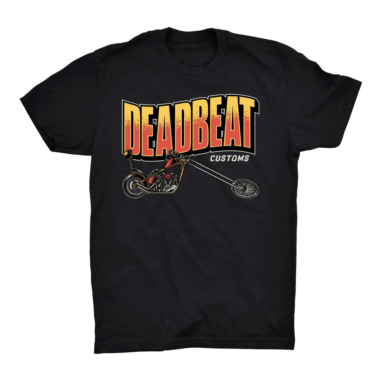 Deadbeat Customs Chopper T-Shirt 3 Deadbeat Customs Chopper T-Shirt
