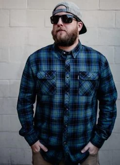 Deadbeat Customs - Classic Flannel Shirt - Forest (S,M) -Bell Helmets Store deadbeat customs classic flannel shirt forest 20562.1697659120