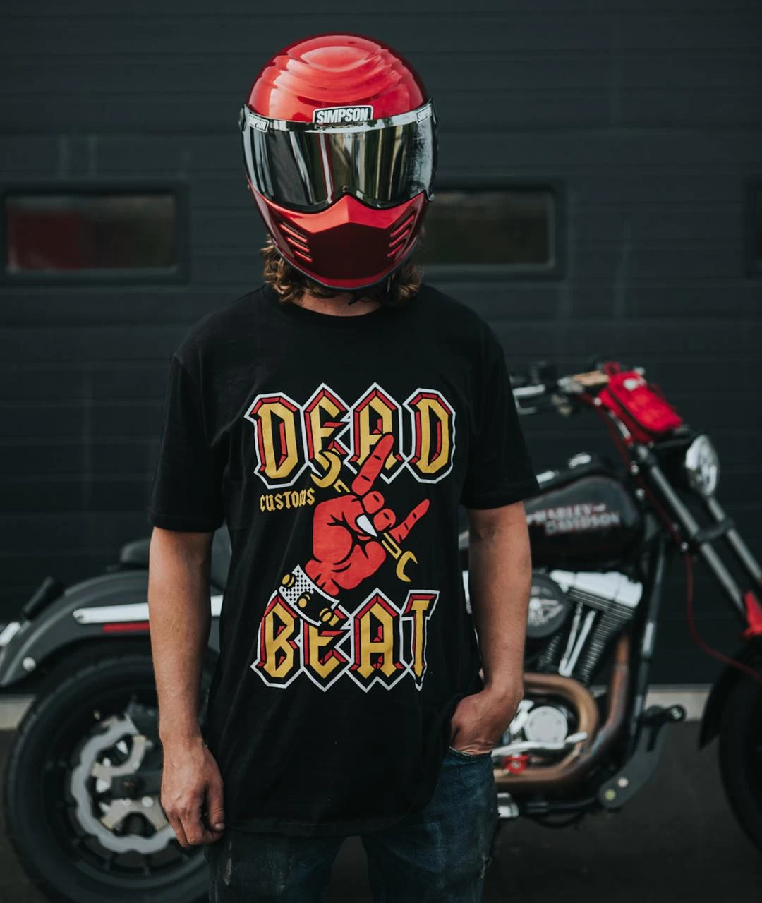 Deadbeat Customs Horns T-Shirt 3 Deadbeat Customs Horns T-Shirt - Image 2