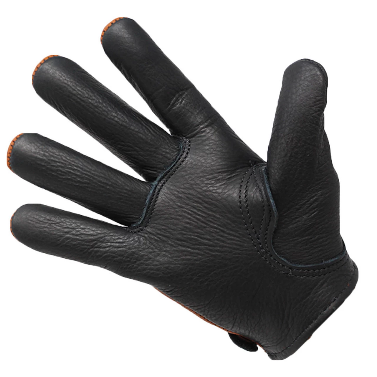 Deadbeat Customs Jackson Two-Tone Bison Leather Gloves 5 Deadbeat Customs Jackson Two-Tone Bison Leather Gloves - Image 3