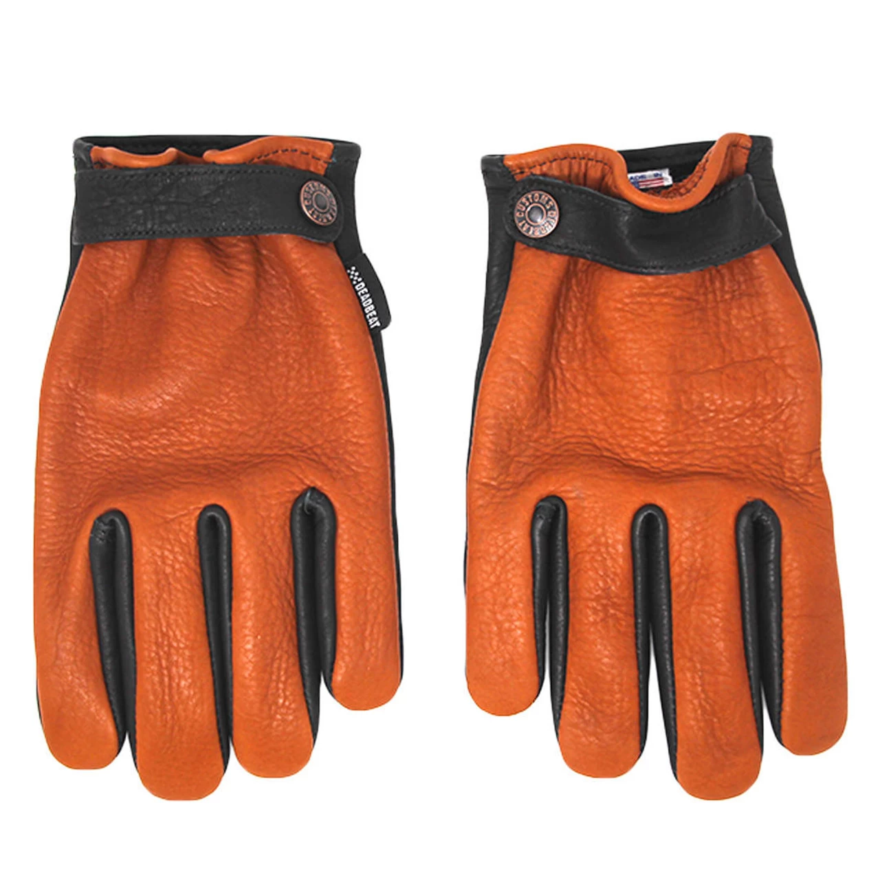 Deadbeat Customs Jackson Two-Tone Bison Leather Gloves 3 Deadbeat Customs Jackson Two-Tone Bison Leather Gloves
