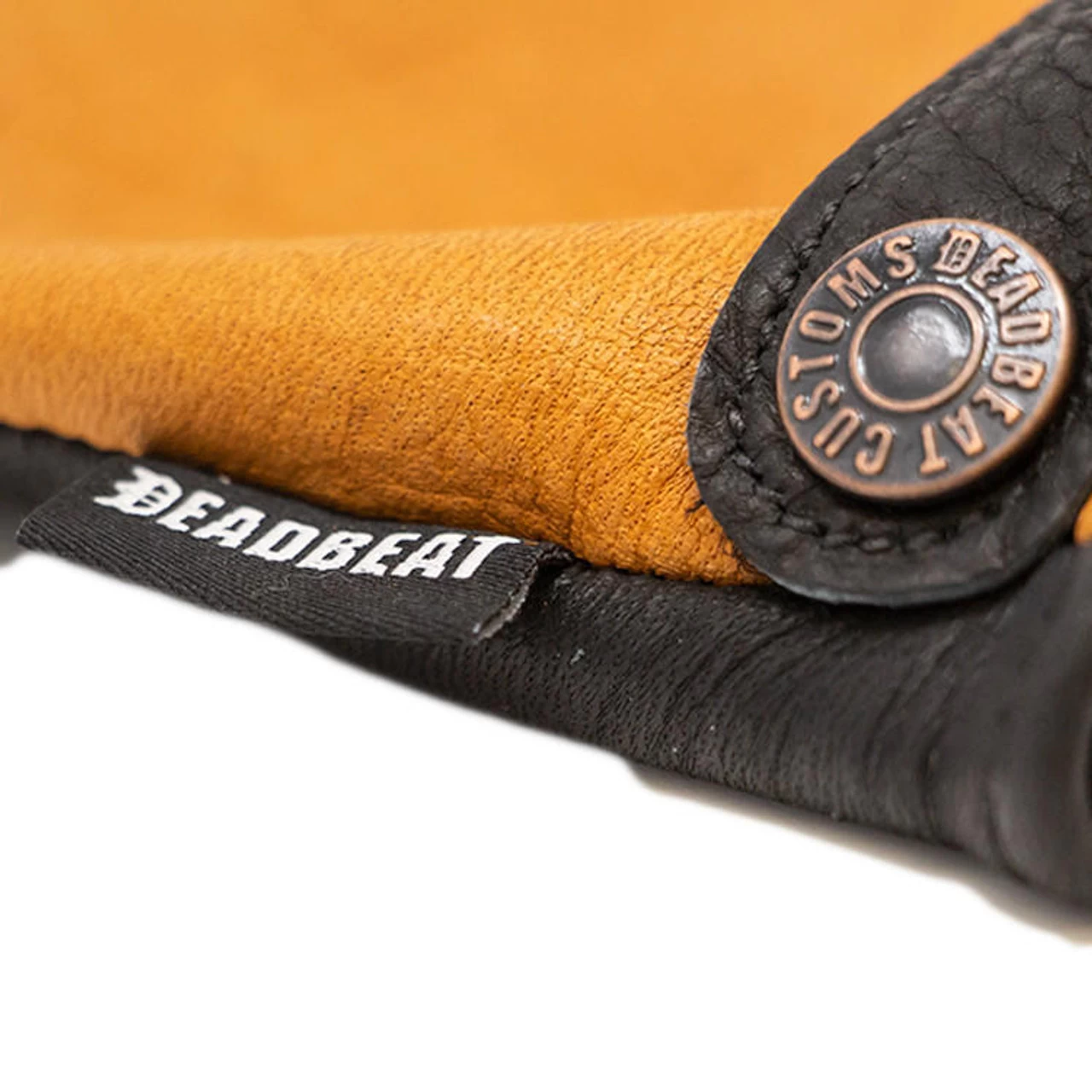 Deadbeat Customs - Jackson Two-Tone Deerskin Leather Gloves 6 Deadbeat Customs - Jackson Two-Tone Deerskin Leather Gloves - Image 4