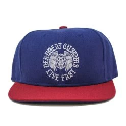 Deadbeat Customs Live Fast Blue/Red Snapback