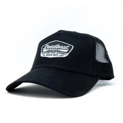 Deadbeat Customs Logo Black Snapback W/ Curved Brim