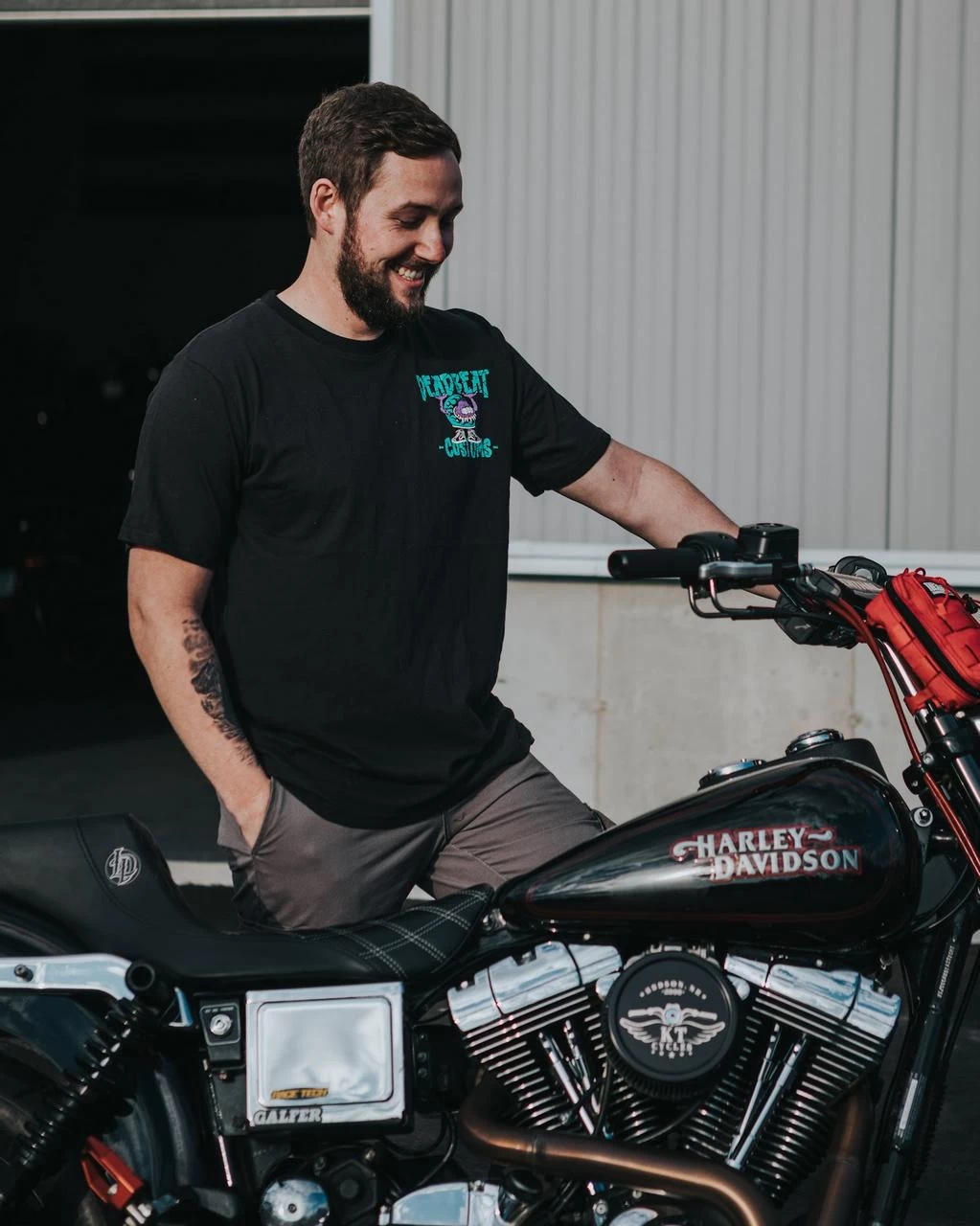 Deadbeat Customs Monster Helmet T-Shirt 8 Deadbeat Customs Monster Helmet T-Shirt - Image 6