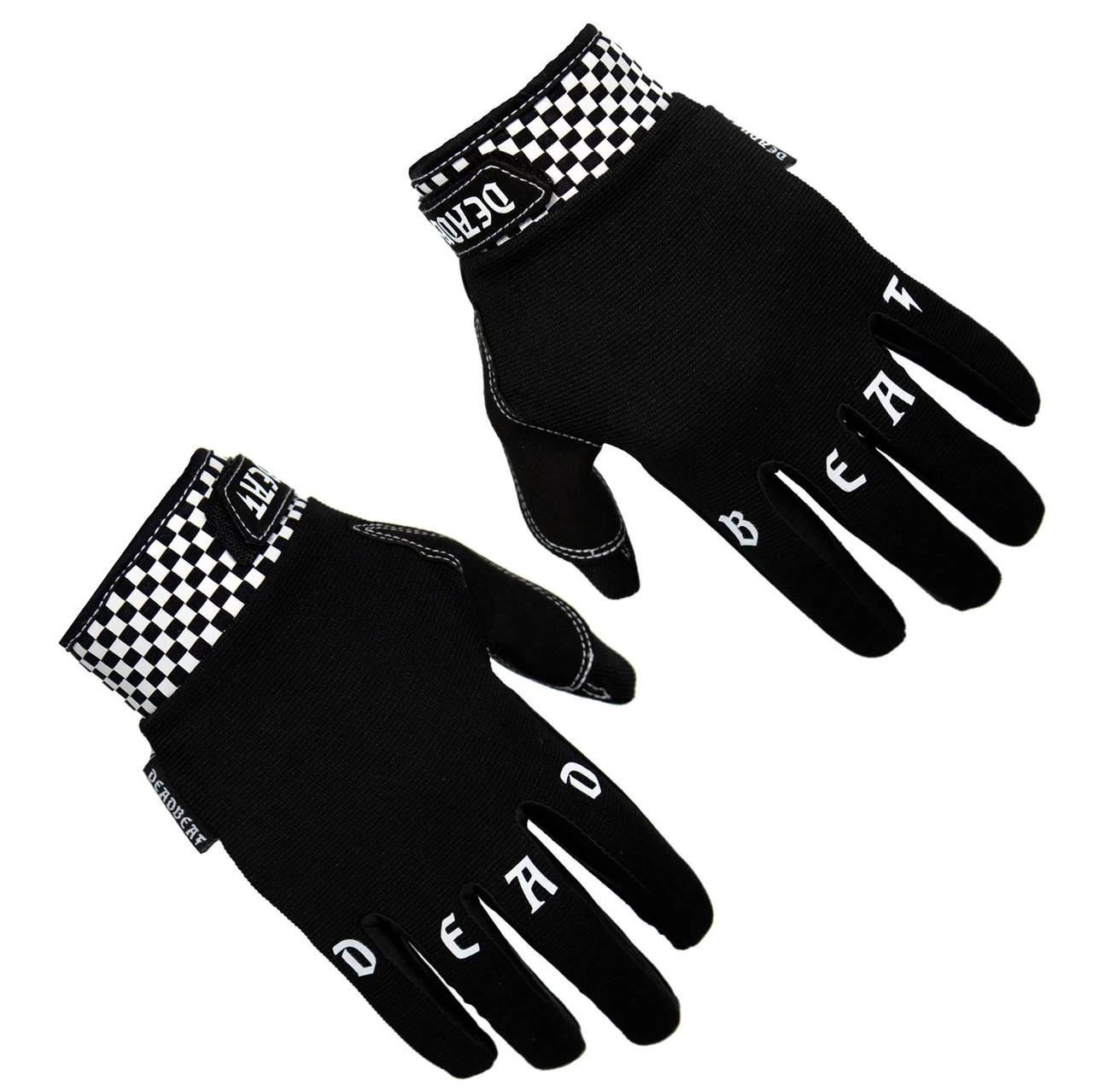Deadbeat Customs - Moto Gloves - White 3 Deadbeat Customs - Moto Gloves - White