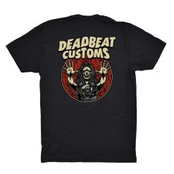 Deadbeat Customs Paranoid T-Shirt - Black