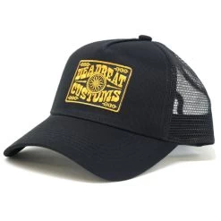 Deadbeat Customs Tombstone Black Snapback W/ Curved Brim