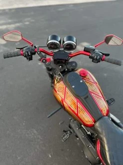 Deadbeat Customs Tracker Handlebars - Red -Bell Helmets Store deadbeat customs tracker handlebars red 45798.1690481590