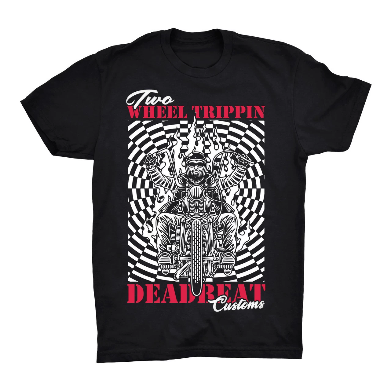 Deadbeat Customs Two Wheel Trippin' T-Shirt 3 Deadbeat Customs Two Wheel Trippin' T-Shirt