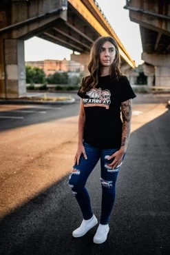 Deadbeat Customs Women's Winged Monster Shirt -Bell Helmets Store deadbeat customs womens winged monster shirt 73678.1697659111