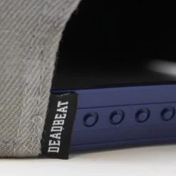 Deadbeat Customs Wrench Snapback - Navy/Grey -Bell Helmets Store deadbeat customs wrench snapback navygrey 93192.1697659083