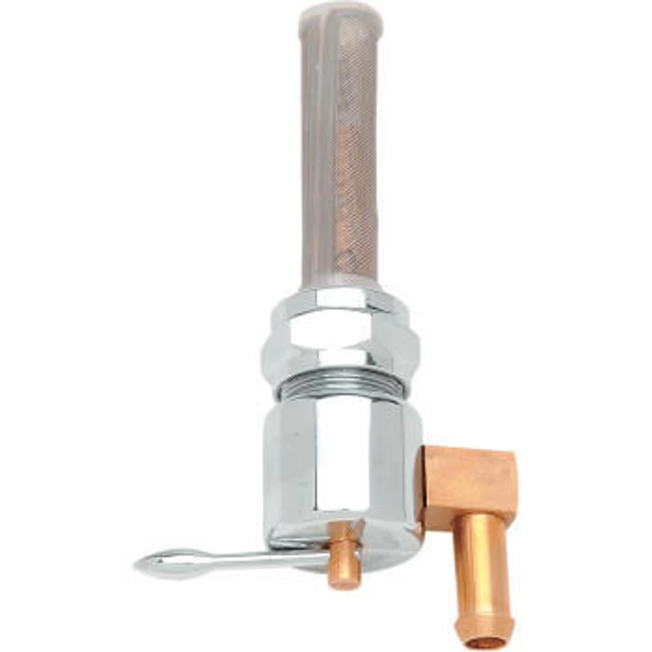 Drag Specialties - 22MM Down-Facing Outlet Fuel Petcock - Chrome 3 Drag Specialties - 22MM Down-Facing Outlet Fuel Petcock - Chrome