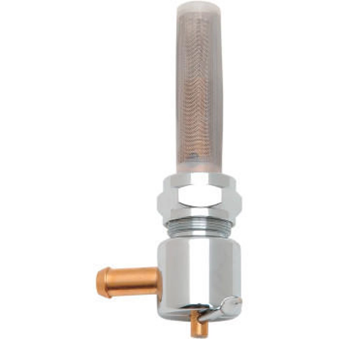 Drag Specialties - 22MM Rear-Facing Outlet Fuel Petcock - Chrome 3 Drag Specialties - 22MM Rear-Facing Outlet Fuel Petcock - Chrome