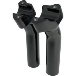 Drag Specialties 5.5" Buffalo Billet Aluminum Pullback Handlebar Risers - Black