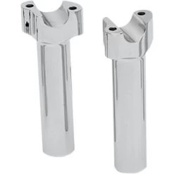 Drag Specialties 6" Buffalo Billet Aluminum Handlebar Risers - Chrome