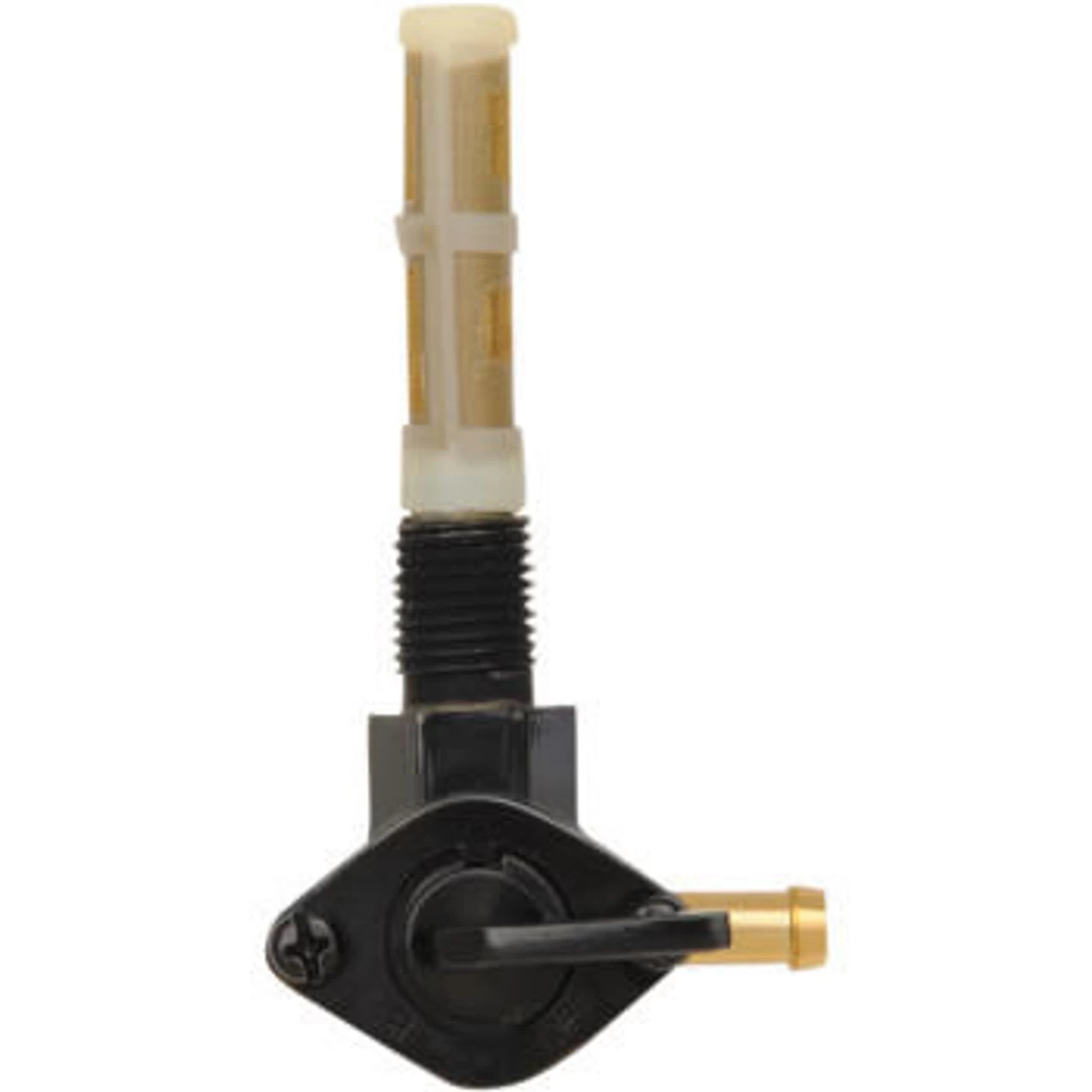 Drag Specialties - 90° Fuel Outlet 1/4" NPT Petcock - Gloss Black 3 Drag Specialties - 90° Fuel Outlet 1/4" NPT Petcock - Gloss Black