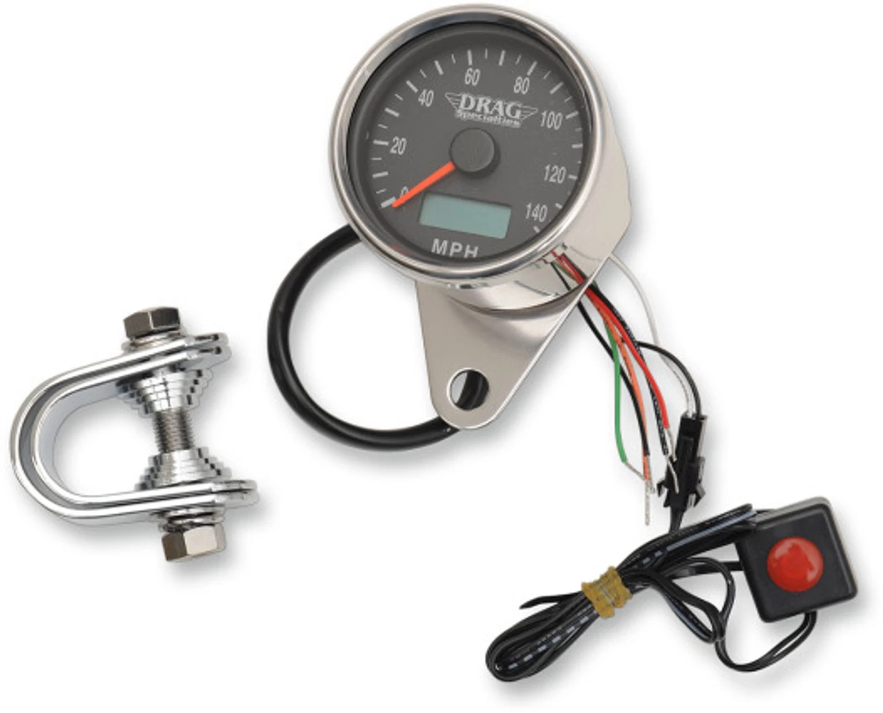 Drag Specialties - Programmable Mini Electronic Speedometer - 140 MPH 5 Drag Specialties - Programmable Mini Electronic Speedometer - 140 MPH - Image 3