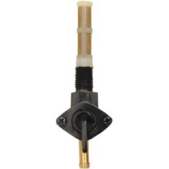 Drag Specialties - Straight Fuel Outlet 1/4" NPT Petcock - Gloss Black