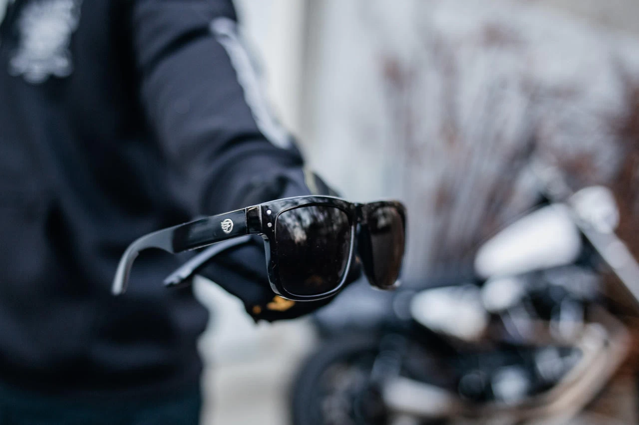 Flight Eyewear Benny V2 Square Sunglasses - Black Frames/ Smoke Lenses 7 Flight Eyewear Benny V2 Square Sunglasses - Black Frames/ Smoke Lenses - Image 5