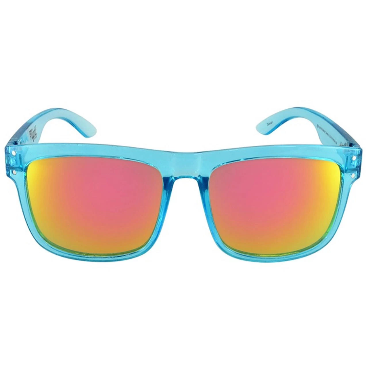 Flight Eyewear Benny V2 Square Sunglasses - Crystal Blue Frames/ Sunbeam Lenses 4 Flight Eyewear Benny V2 Square Sunglasses - Crystal Blue Frames/ Sunbeam Lenses - Image 2