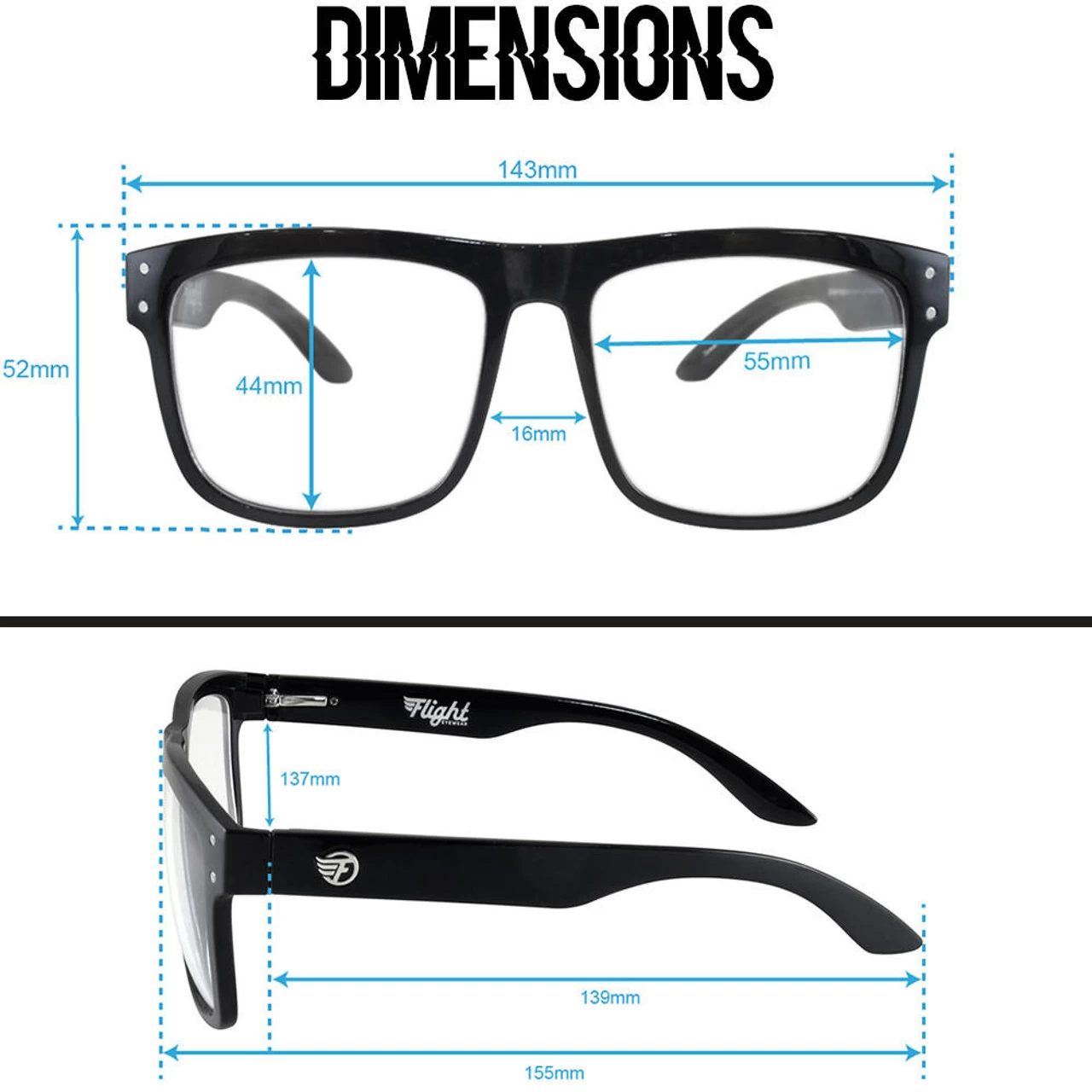 Flight Eyewear Benny V2 Square Sunglasses - Crystal Blue Frames/ Sunbeam Lenses 6 Flight Eyewear Benny V2 Square Sunglasses - Crystal Blue Frames/ Sunbeam Lenses - Image 4