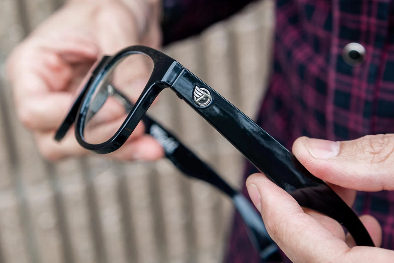 Flight Eyewear Elwood Classic Sunglasses - Black Frames/ Clear Lenses 6 Flight Eyewear Elwood Classic Sunglasses - Black Frames/ Clear Lenses - Image 4