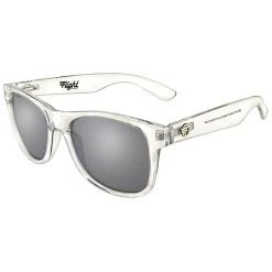 Flight Eyewear Elwood Classic Sunglasses - Clear Frames/ Black Lenses
