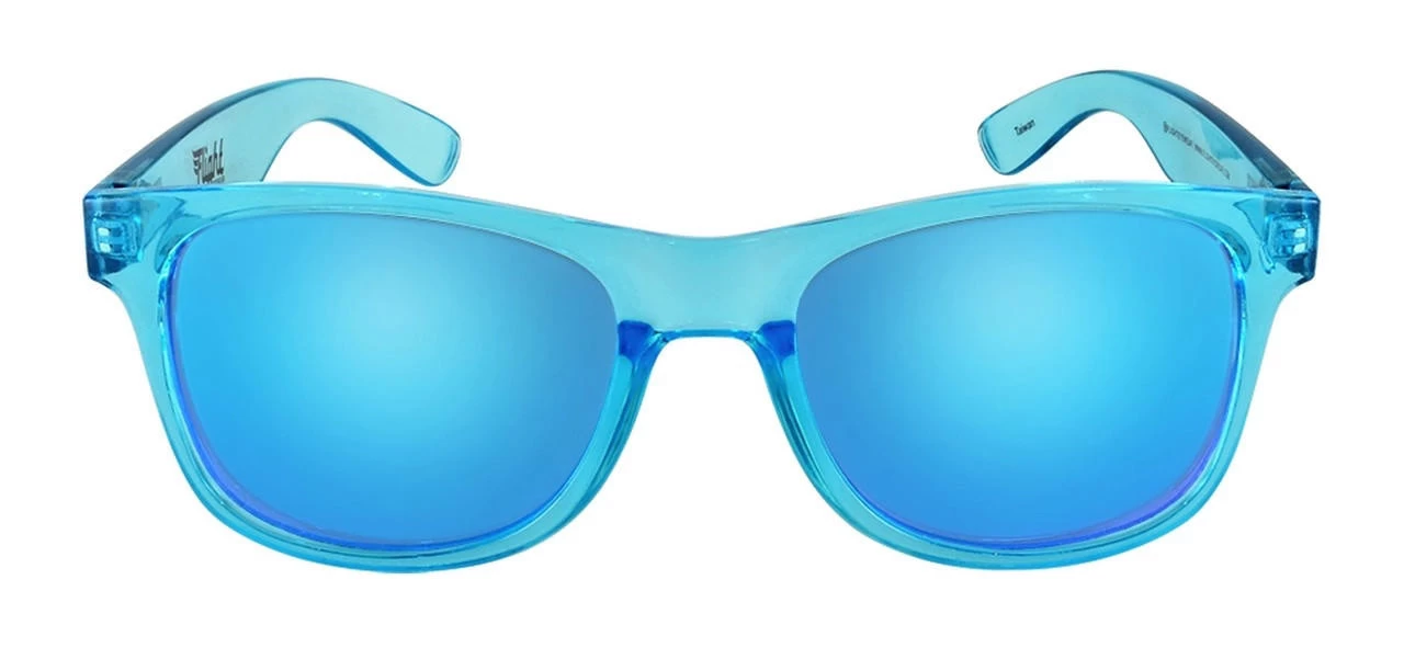 Flight Eyewear Elwood Classic Sunglasses - Crystal Blue Frames/ Blue Lenses 4 Flight Eyewear Elwood Classic Sunglasses - Crystal Blue Frames/ Blue Lenses - Image 2