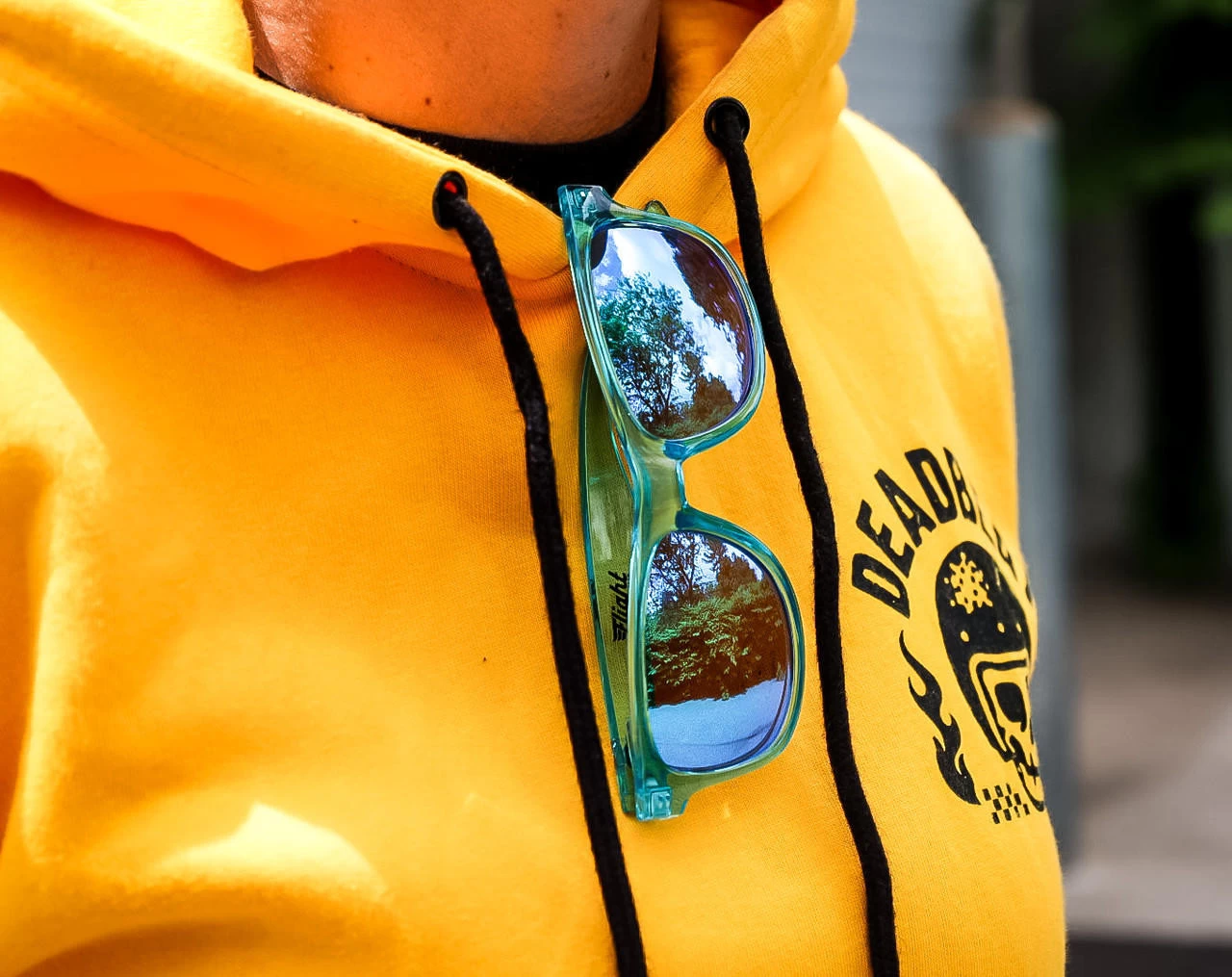 Flight Eyewear Elwood Classic Sunglasses - Crystal Blue Frames/ Blue Lenses 6 Flight Eyewear Elwood Classic Sunglasses - Crystal Blue Frames/ Blue Lenses - Image 4