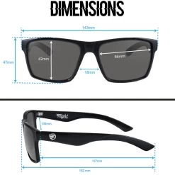 Flight Eyewear Rush Square Sunglasses - Black Frames/ Brown Lenses 9 Flight Eyewear Rush Square Sunglasses - Black Frames/ Brown Lenses -Bell Helmets Store flight eyewear rush square sunglasses black frames brown lenses 46119.1691081406