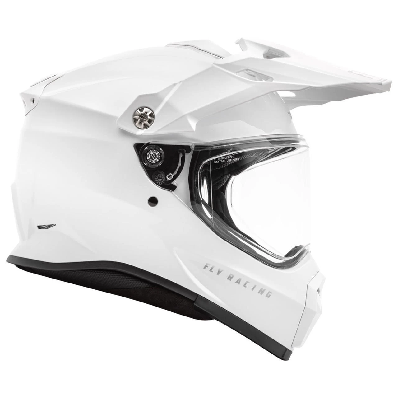 Fly Racing - Trekker Solid Helmet - White 6 Fly Racing - Trekker Solid Helmet - White - Image 4