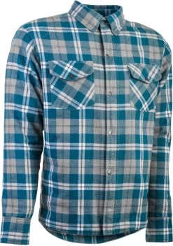Highway 21 Marksman Riding Flannel - Blue