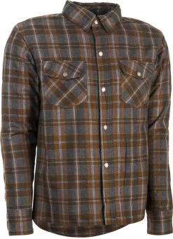 Highway 21 Marksman Riding Flannel - Brown/Tan