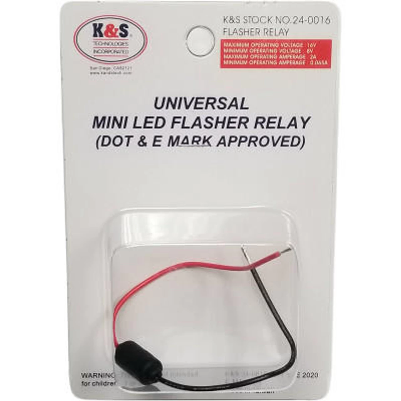 K&S Technologies - Universal Mini LED Flasher Relay 4 K&S Technologies - Universal Mini LED Flasher Relay - Image 2
