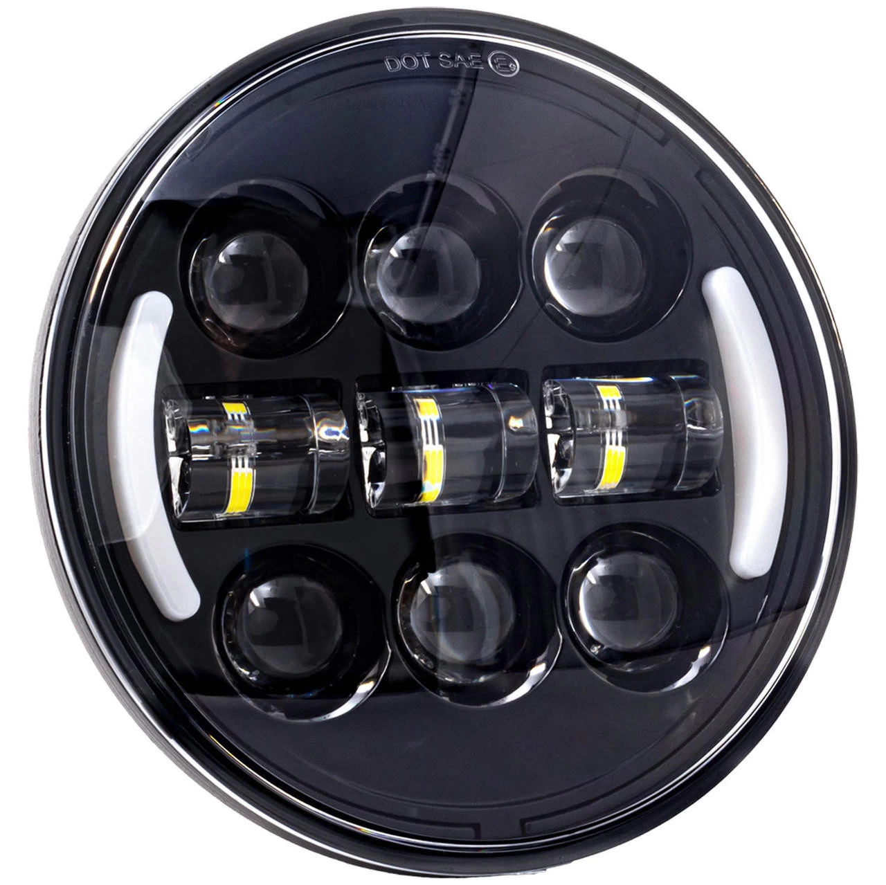 Lectric Lighting Co. - Black 5.75" Deluxe LED Headlight W/ Integrated SWITCHBACK Turn Signals 3 Lectric Lighting Co. - Black 5.75" Deluxe LED Headlight W/ Integrated SWITCHBACK Turn Signals