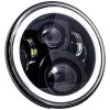 Lectric Lighting Co. - Black 7" Premium Wide-Array LED Headlight W/ Full-HALO 2 Lectric Lighting Co. - Black 7" Premium Wide-Array LED Headlight W/ Full-HALO -Bell Helmets Store letric lighting co lectric lighting co black 7 premium wide array led headlight w full halo 47607.1690483556