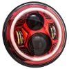 Lectric Lighting Co. - Red 7" Color Collection Wide-Array LED Headlight W/ Full-HALO 2 Lectric Lighting Co. - Red 7" Color Collection Wide-Array LED Headlight W/ Full-HALO -Bell Helmets Store letric lighting co lectric lighting co red 7 color collection wide array led headlight w full halo 08234.1690482548