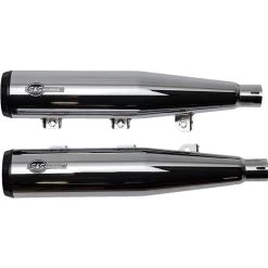 S&S Cycle - 49-State Grand National Slip-On Mufflers Fits '19-'23 Indian Scout Models - Chrome