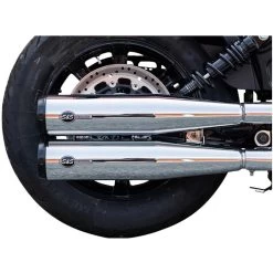 S&S Cycle - 49-State Grand National Slip-On Mufflers Fits '19-'23 Indian Scout Models - Chrome 10 S&S Cycle - 49-State Grand National Slip-On Mufflers Fits '19-'23 Indian Scout Models - Chrome -Bell Helmets Store sands cycle 49 state grand national slip on mufflers fits 19 23 indian scout models chrome 56520.1700940231