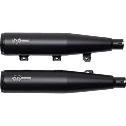 S&S - Race Only Grand National Slip-On Mufflers Fits '19-'23 Scout Models - Black -Bell Helmets Store sands cycle sands race only grand national slip on mufflers fits 19 23 scout models black 56365.1698260061