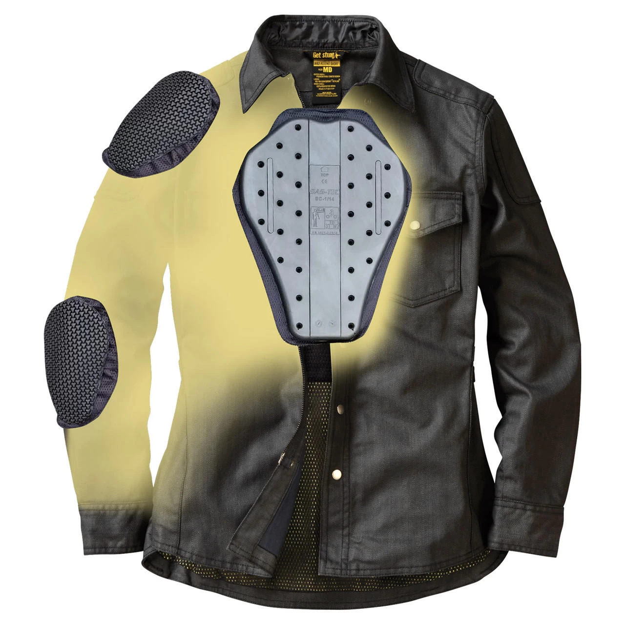 Scorpion - Women's Black Covert Wax Riding Shirt 5 Scorpion - Women's Black Covert Wax Riding Shirt - Image 3