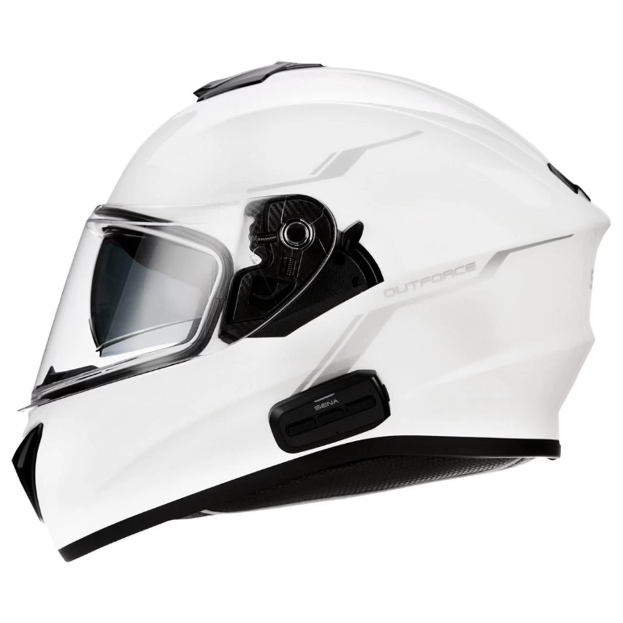 SENA - Glossy White OutForce Helmet 6 SENA - Glossy White OutForce Helmet - Image 4