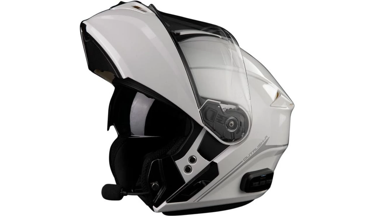 SENA - Outrush R Modular Bluetooth Helmet - White 4 SENA - Outrush R Modular Bluetooth Helmet - White - Image 2