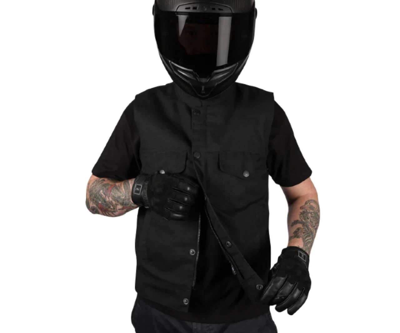 Thrashin Supply - Nightrider V2 Riding Vest - Black 5 Thrashin Supply - Nightrider V2 Riding Vest - Black - Image 3